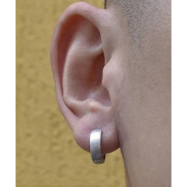 ピアス EK584/シルバーリングフープペアピアス/両耳用/メンズ(NEZ) メンズ レディース