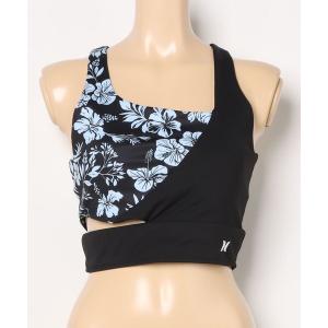 水着 「Hurley:ハーレー」レディーススイムウェアトップス　取り外し可能パッド付き　水着　ASM OVERLAP TOP レディース