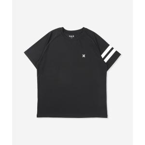 ラッシュガード 「Hurley:ハーレー」ロゴラッシュガード　UPF50+×速乾×遮熱機能　　RASH ICON BLOCK PARTY SS TEE メンズ レディース