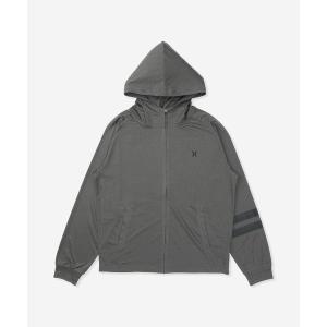 ラッシュガード 「Hurley:ハーレー」ジップアップラッシュパーカー　UPF50+×速乾×遮熱機能　ラッシュフーディー　RASH ICON BP ZIP UP HOODIE