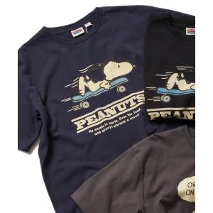 tシャツ 「NUTMEG/ナツメグ」　PeanutsスケボーＴ メンズ
