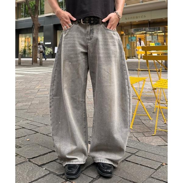 ジーンズ Paint Wide Barrel Denim - ペイントワイドカーブデニム メンズ レ...