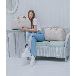 ボストンバッグ 「Lサイズ」キルティングボストンBAG レディース