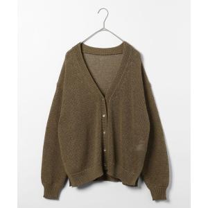 カーディガン ペーパーヤーンニットカーディガン長袖/646688 レディース