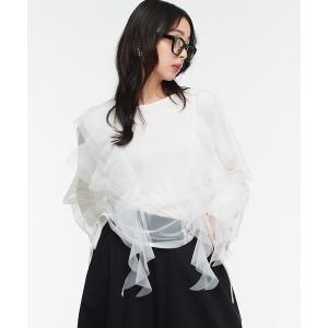 tシャツ 「Narcissus」チュールトップス レディース