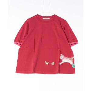 tシャツ SUPER　HAKKA×マツモトヨーコ　30／−天竺　「My　little　friends」プリントTシャツ レディース