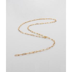 ネックレス シルバー デザインチェーン フラットケーブル ラリエットネックレス GP レディース