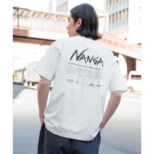 tシャツ 「NANGA Mt.＆Sea(ナンガ)」別注ヒストリーロゴTシャツ「マルチファンクション」 メンズ