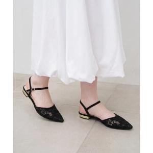 パンプス 「26春夏」フラワーチュールストラップパンプス(0600A)