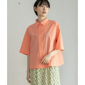 ブラウス シャツ 太前立てボックスシャツ レディース