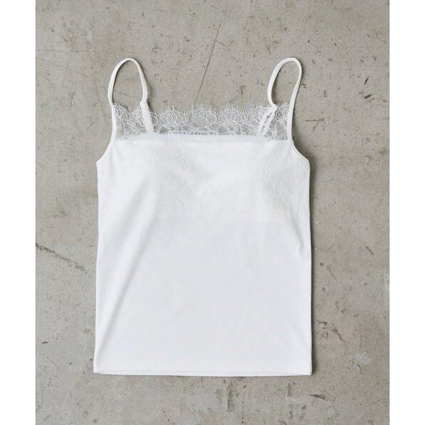 キャミソール 「earthy_/アーシー」カップ付きレースキャミソール