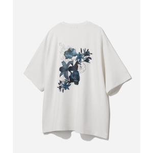 tシャツ 「接触冷感」フラワーアートバックプリントカット(HARE) メンズ レディース