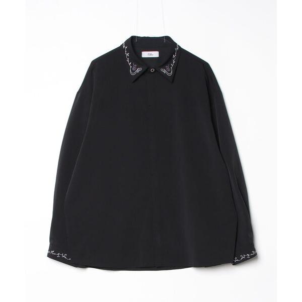 「Loose/ルース」 長袖シャツ L ブラック メンズ