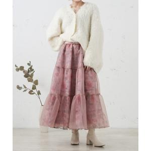 「qumerry.」 フレアスカート SMALL スモークピンク レディース