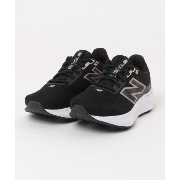 「New Balance」 ローカットスニーカー 24.0cm ブラック×ホワイト レディース