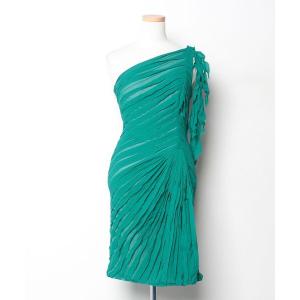 「Tadashi Shoji  」 ノースリーブワンピース 0 グリーン レディース