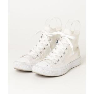「CONVERSE」 ハイカットスニーカー 22.5cm ベージュ レディース