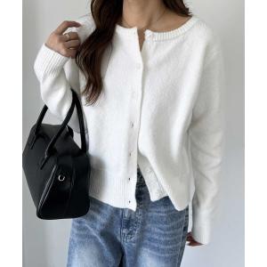 「nelliy.」 ニットカーディガン MEDIUM ホワイト レディース