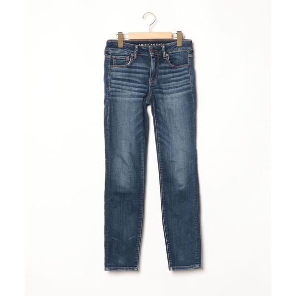 「American Eagle」 スキニーデニムパンツ 36 ネイビー レディース