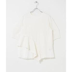tシャツ ELENDEEK　SLIDE FLARE DOCKING CUT AND SEWN レディース