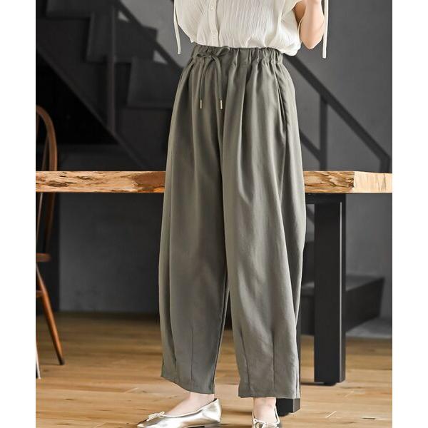 パンツ 接触冷感コクーンパンツ レディース