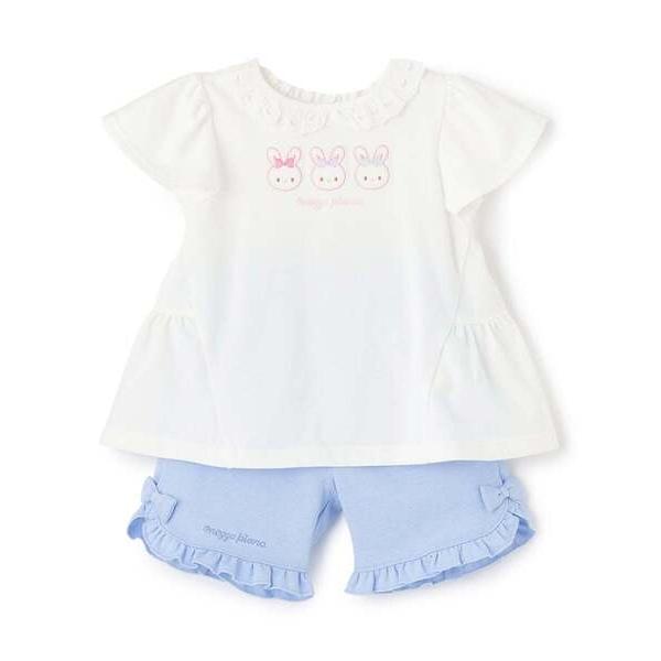 セットアップ うさぎチュニック＆ハーフパンツセット キッズ 子供服 女の子