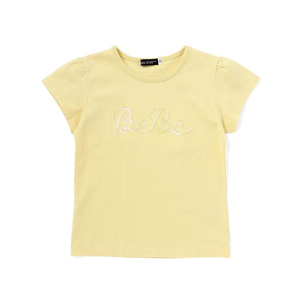 tシャツ クリアスパンコールロゴ天竺半袖Tシャツ キッズ 子供服 女の子