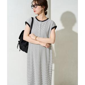 ワンピース 限定展開　ヘンリー ボタン フレンチ スリーブ ワンピース｜ZOZOTOWN Yahoo!店