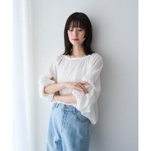 ブラウス シャツ ホイップスリーブブラウス レディース