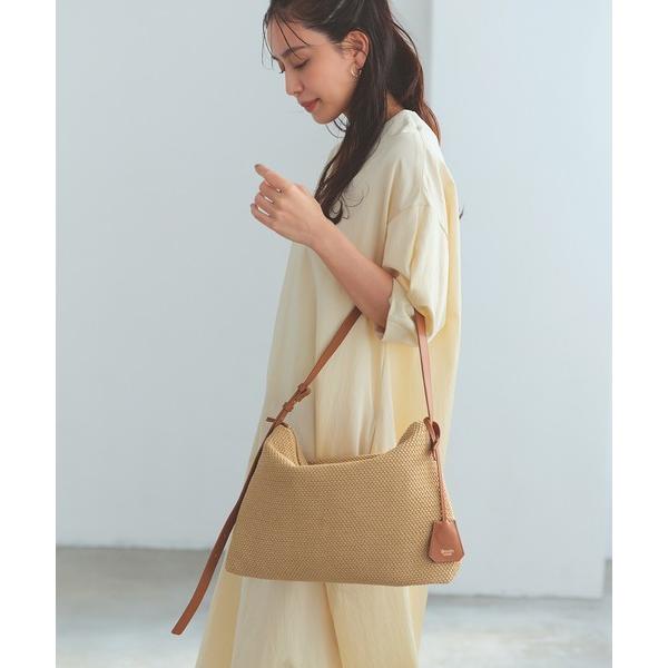ショルダーバッグ バッグ 「Breath TOPKAPI」レザーコンビ 雑材風 シンプル ショルダー...
