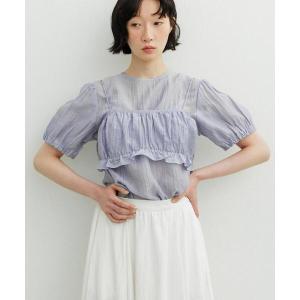 ブラウス シャツ ブラトップビスチェSETブラウ...の商品画像