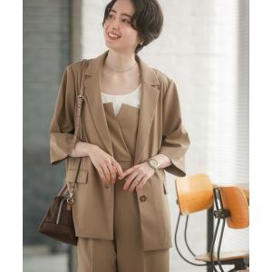 ジャケット テーラードジャケット シングル半袖ジャケット レディース