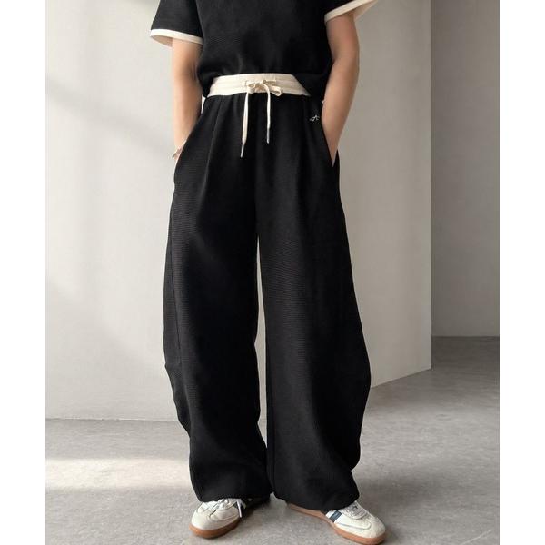 ワイドパンツ スウェットパンツ ジャージ 「AYA×クラシカルエルフコラボ」心地よいリラックス素材に...
