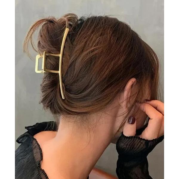 ヘアクリップ 「Bz」ゴールドヘアクリップ/バンズクリップ/レディース(LEY)