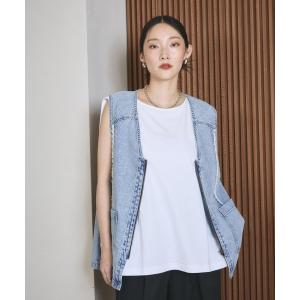 ベスト ジレ デニムZIPベスト　680355 レディース｜ZOZOTOWN Yahoo!店