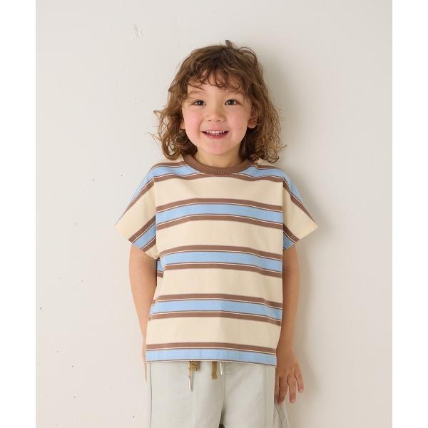 tシャツ マルチボーダーTシャツ キッズ 子供服 男の子 女の子