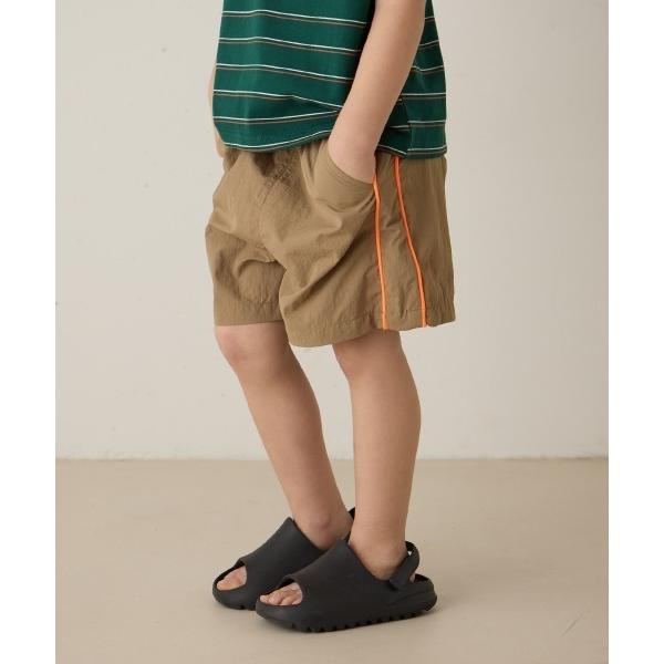 水着 ネオンダブルライン水陸両用ショートパンツ キッズ 子供 男の子