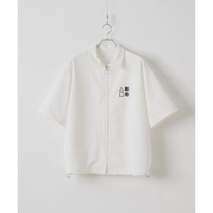シャツ Balloon Shape Zip Shirt - バルーンシェイプジップシャツ メンズ