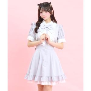 Secret Honey（シークレットハニー） 半袖エプロン切替ワンピース