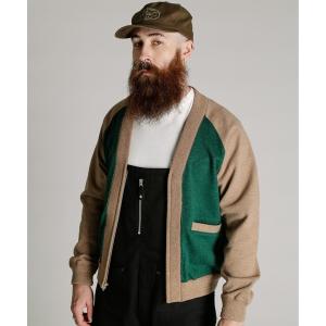 カーディガン Schott/ショット/2TONE SWEAT CARDIGAN/2トーン スウェット カーディガン メンズ レディース