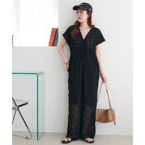 オールインワン 花柄ジャガードサロペット レディース｜ZOZOTOWN Yahoo!店