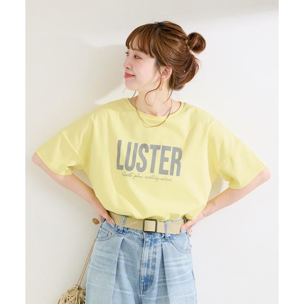 tシャツ 手洗い / 接触冷感 / スムースフロッキープリントTEE レディース