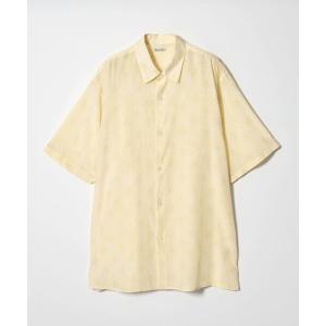 シャツ 半袖 「Steven Alan」 プリント レギュラーカラー ショートスリーブ シャツ BOX メンズ