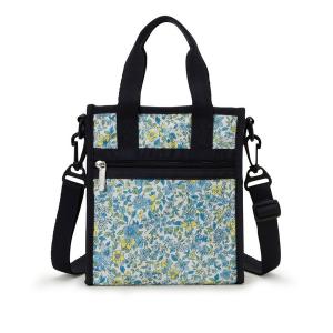 レスポートサック ショルダーバッグ バッグ MINI N/S TOTE タペストリーフラワーブルー レディース