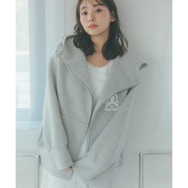 「SNIDEL」 ジップアップパーカー ONE SIZE グレー レディース