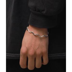 「乱痴気」 バングル FREE シルバー メンズ