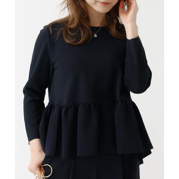 「DESIGNWORKS」 長袖カットソー フリー ネイビー レディース