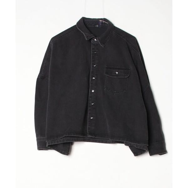 「AMELY」 「La-gemme」長袖シャツ フリー ブラック レディース