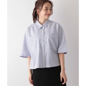 「GLOBAL WORK」 半袖シャツ FREE パープル レディース