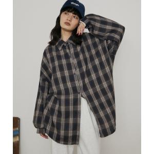「MERLOT」 長袖シャツ FREE ネイビー レディース